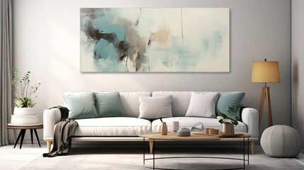 a soothing abstract painting with gentle calming colo.Generative AI