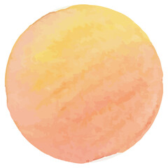 Watercolor shapes dots. Watercolors blobs. Colorful watercolor hand painted circles. Round stains
