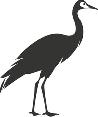 Common crane bird icon