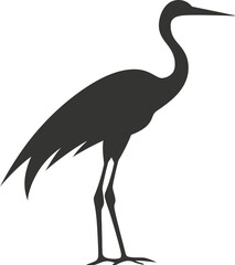 Obraz premium Common crane bird icon