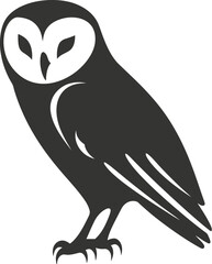 Barn owl bird icon