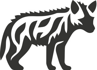 Striped hyena icon