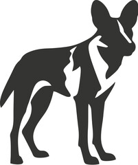 African wild dog icon