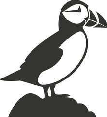 Puffin bird icon © bismillah_bd
