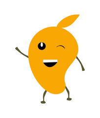 Retro, Mango  vector Craft Design. T-shirt Design. Illustration