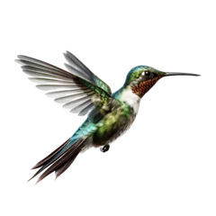Zelfklevend Fotobehang Kolibrie Hummingbird on transparent background PNG