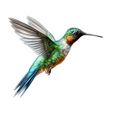 Hummingbird on transparent background PNG