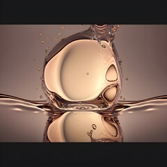 pure water a transparent pearl trough transparent water liquid fluidity 16k octane render houdini render 