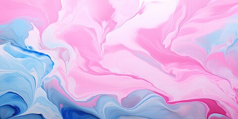 Abstract marbling oil acrylic paint background illustration art wallpaper - Pink blue color with...