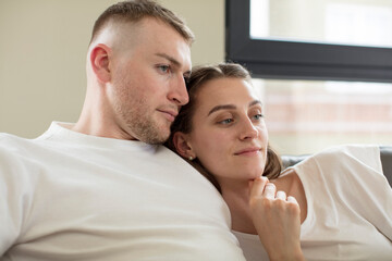 young caucasian couple