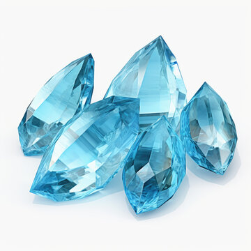 set of blue topaz