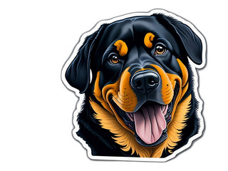 portrait of a dog Sticker