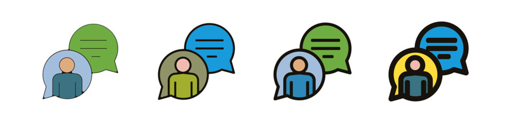 conversation Teambuilding entreprise travail pictogramme icône et symbole logo