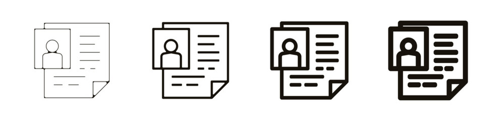 CV profil Teambuilding entreprise travail pictogramme icône et symbole logo