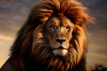 portrait of a lion