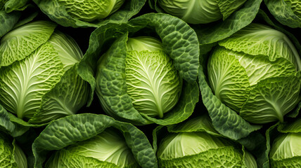 Fototapeta premium Background of cabbage top view photo