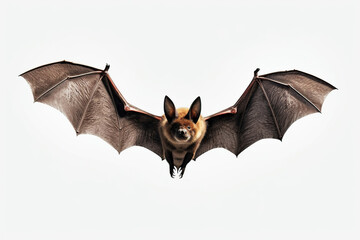 bat isolated on white background,A photo realistic image of a bat in flight