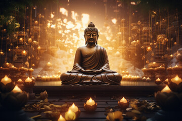 Vesak celebration background