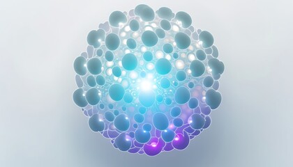 3d color sphere background.