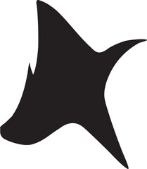 black and white shark illustration
