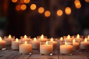 Candles for relaxation - obrazy, fototapety, plakaty