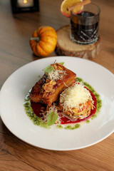 glintwein autumn menu grok pasta pumpkin halloween pizza croissant soup drink tea cheescakes meats