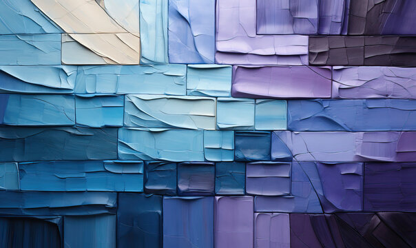 Abstract background in blue and lilac colors.