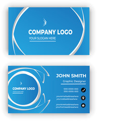 Gradient modern professional business card template design