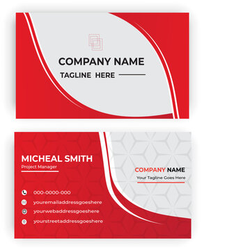 Gradient modern professional business card template design
