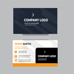 Gradient modern professional business card template design
