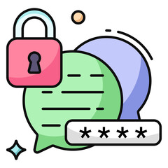 An icon design of secure chat