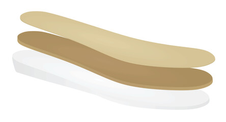 Shoe inserts layers. vector illustration