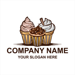 ice cream logo vector
