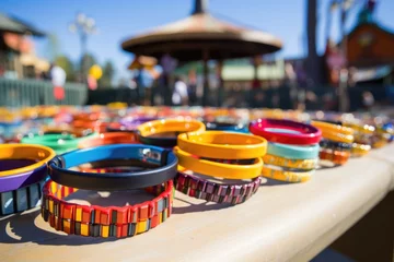 Fotobehang security wristbands for amusement parks © Alfazet Chronicles