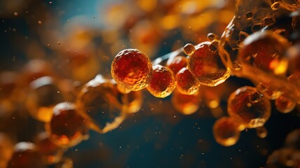 exploring the nano-molecular health of cells - obrazy, fototapety, plakaty