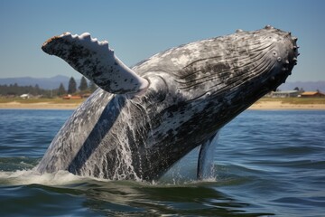gray whale (eschrichtius robustus) whale fluke