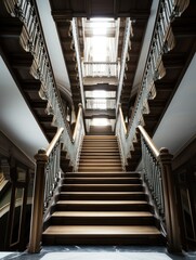 Fototapeta premium low angle view of staircase