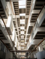 Fototapeta premium low angle view of staircase