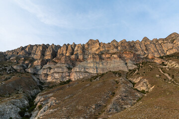 Fototapeta na wymiar Mountain Dagestan, Sulak canyon, hiking