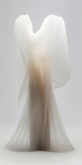 Ethereal Elegance: A Translucent Sculpture in White