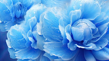 blue peonies flowers background