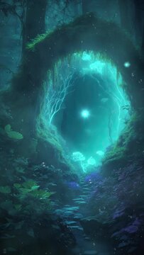 portal in forest
