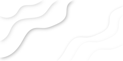 Wavy white layers abstract background. Abstract white background with layered wavy lines. vector illustration. Minimalist modern graphic design element cutout style concept for banner, flyer, card, 