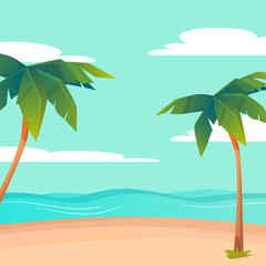 Fototapeta na wymiar summer Paradise tropical beach background