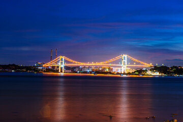 Panorama of Inner Bay in Shantou City, Guangdong Province, China