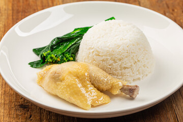Cooked chicken without makeup，Chicken rice
