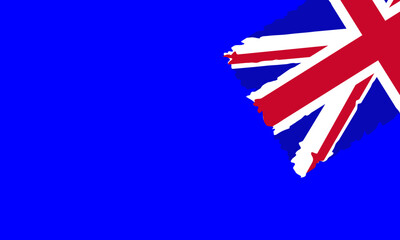 Flag of United Kingdom. Vector