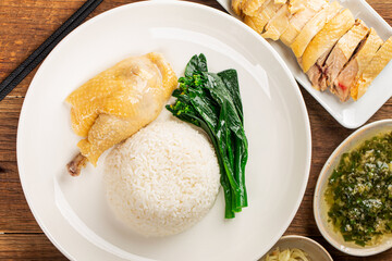 Cooked chicken without makeup，Chicken rice