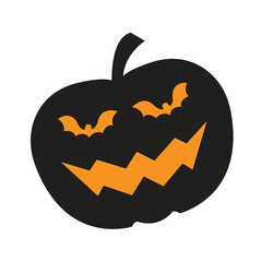 Colorful Halloween elements: witch, ghost, spooky castle, mummy, skeleton, cute pumpkin. Perfect for scrapbooking, greeting cards, party invitations, posters, tags, kits and party stickers