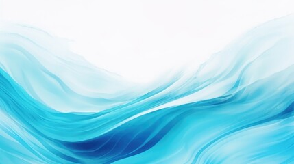 Naklejka premium abstract blue wave background - generative ai